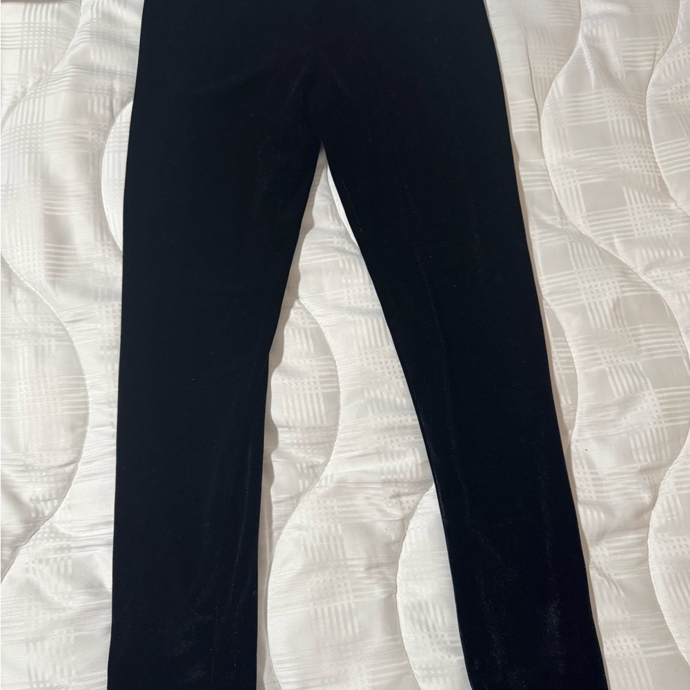 Polo Ralph Lauren Black Velvet Leggings Kids